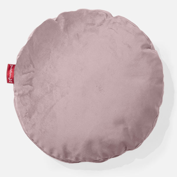 Kulatý Polštář 50cm - Samet Růžová 01