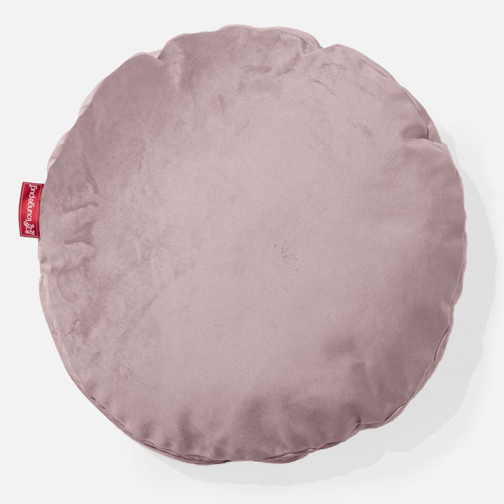 Kulatý Polštář 50cm - Samet Růžová 01