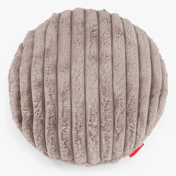 Kulatý Povlak na Polštář 50cm - Ultra plyšový kord Norek 01
