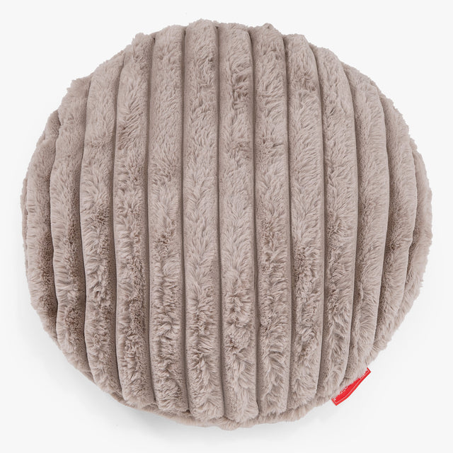 Kulatý Povlak na Polštář 50cm - Ultra plyšový kord Norek 01