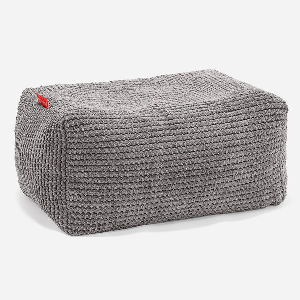 Malá podnožka - Pom pom Tmavě šedá 01