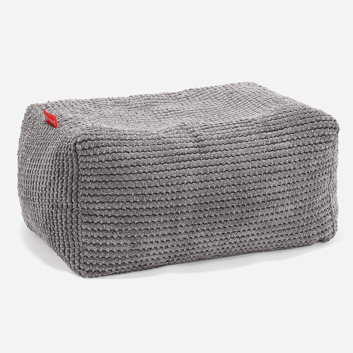 Malá podnožka - Pom pom Tmavě šedá 01