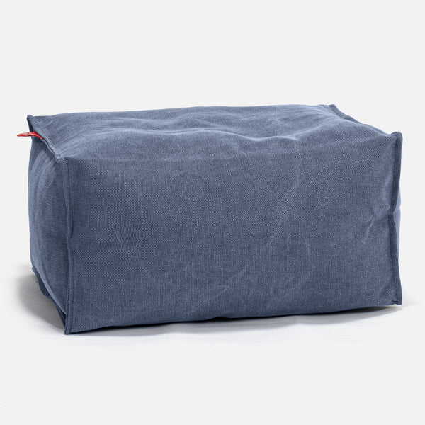 Malá podnožka - Stonewashed džínovina Námořnická modř 01