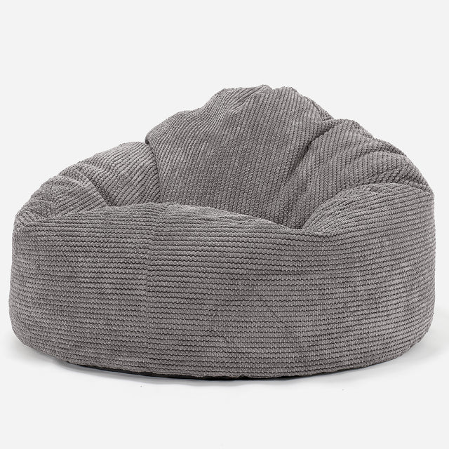 Archi sedací pytel - Pom pom Tmavě šedá 01