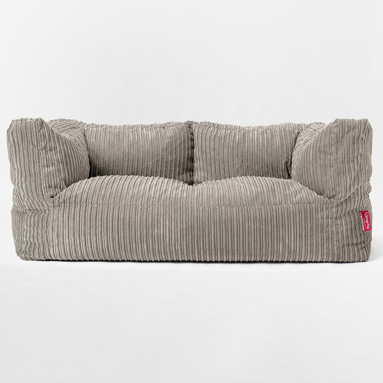 Obří dětská Albert 2 místná sedací vak pohovka 3-14 let - Manšestr Norek 03