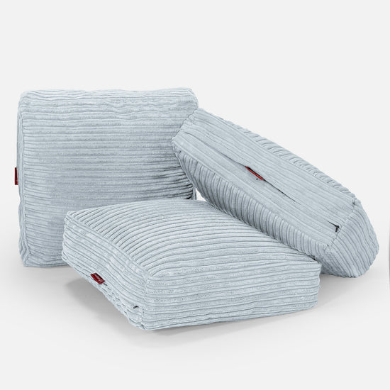 Podlahový Polštář - Manšestr Dětská Modrá 04