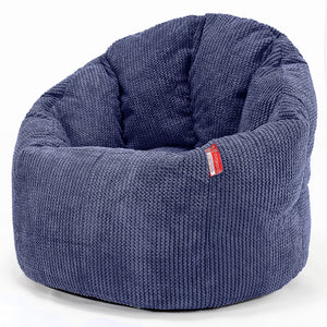 Pohodlný sedací pytel - Pom pom Fialová
