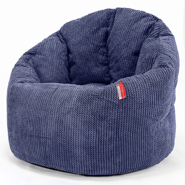 Pohodlný sedací pytel - Pom pom Fialová 01