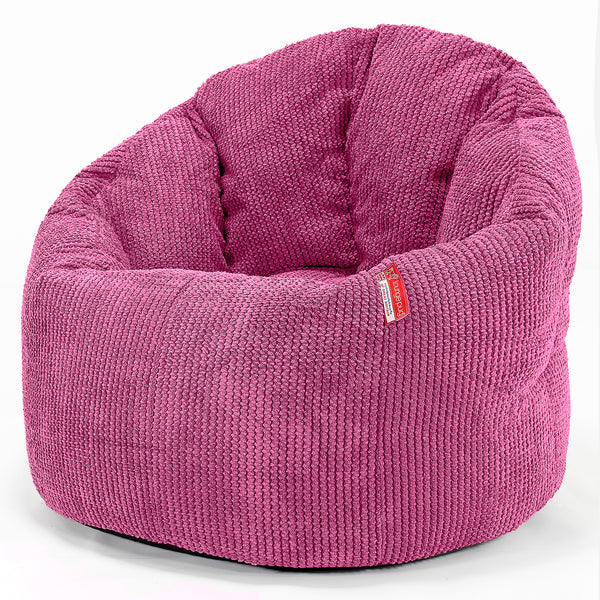 Pohodlný sedací pytel - Pom pom Růžová 01