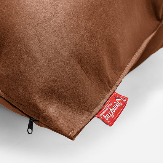 Polštář 47 x 47cm - Zoufalá kůže Britská žlutohnědá 02