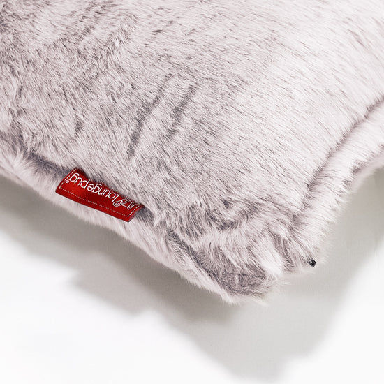 Polštář Velký 70 x 70cm - Umělá králičí kožešina Pudrově růžová 03