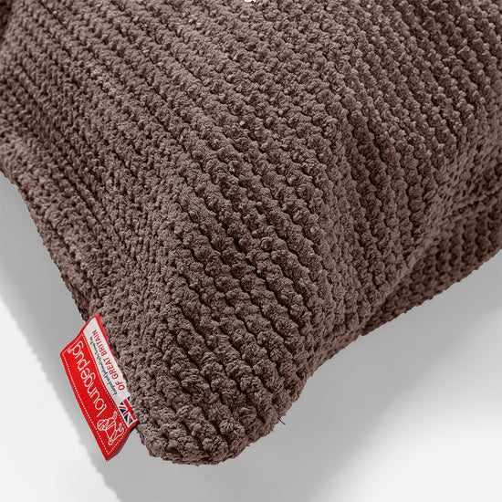 Polštář Velký 70 x 70cm - Pom pom Čokoládová 03