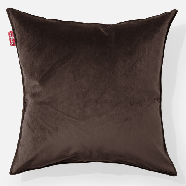 Polštář Velký 70 x 70cm - Samet Espresso 01
