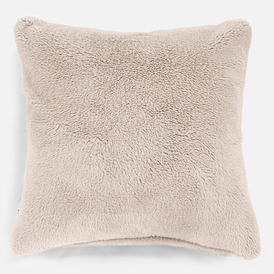 Polštář Velký 70 x 70cm - Umělá medvědí kožešina Norek 01