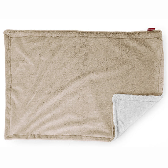 Přehoz / Přikrývka Sherpa - Umělá králičí kožešina Zlato-hnědá 03