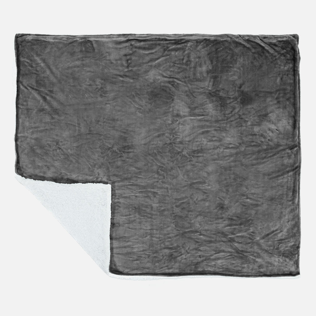 Přikrývka Sherpa - Fleece Šedá 03
