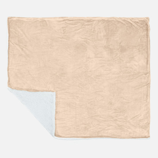 Přikrývka Sherpa - Fleece Slonovinová 03