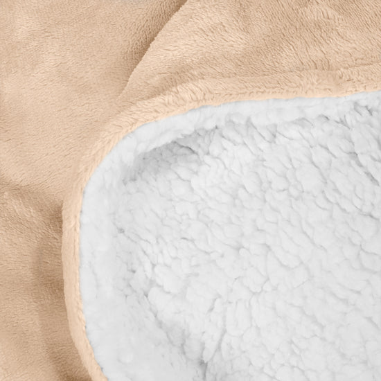 Přikrývka Sherpa - Fleece Slonovinová 04