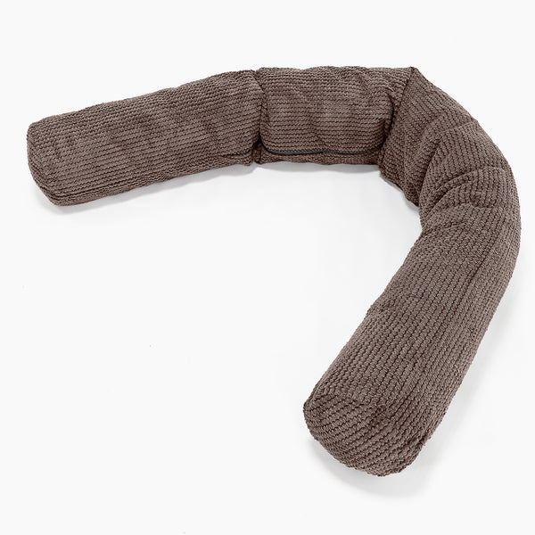 Relaxační polštář 150-L, CloudSac® z paměťové pěny - Pom pom Čokoládová 01