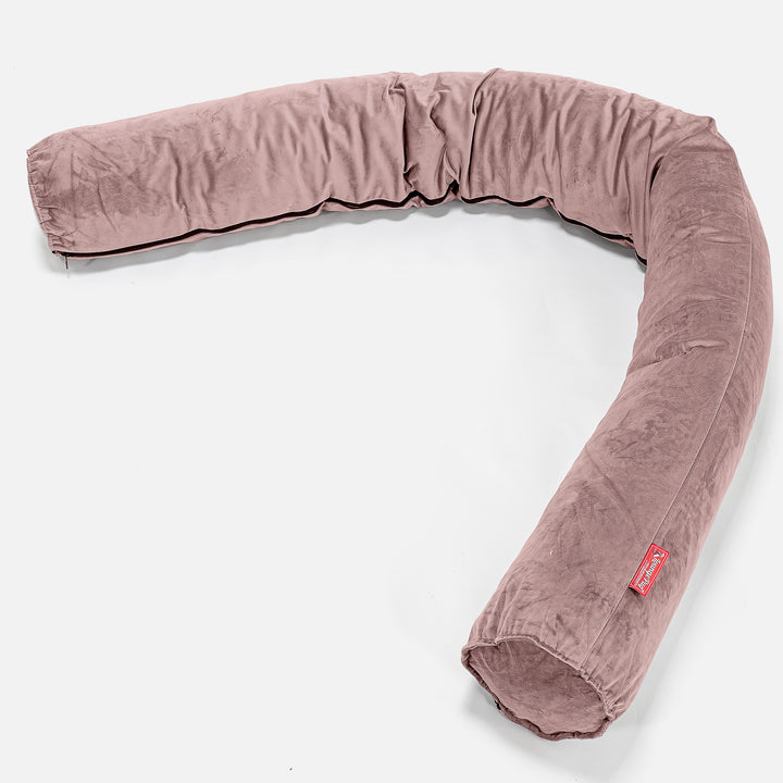 Relaxační polštář XXL - Samet Růžová 01
