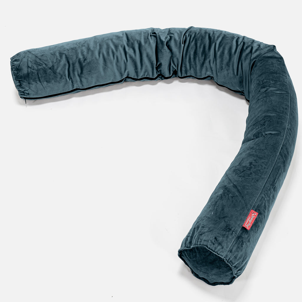 Relaxační polštář 150-L, CloudSac® z paměťové pěny - Samet Tyrkysová 01