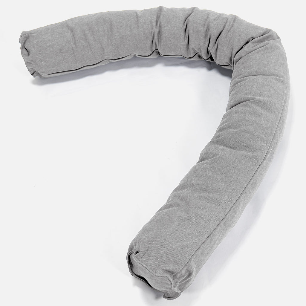 Relaxační polštář 150-L, CloudSac® z paměťové pěny - Stonewashed džínovina Cínová 01