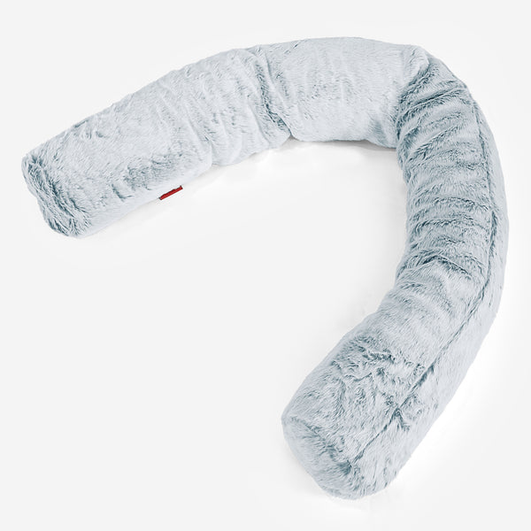Relaxační polštář 150-L, CloudSac® z paměťové pěny - Umělá králičí kožešina Pudrově modrá 01