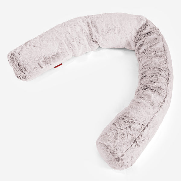 Relaxační polštář 150-L, CloudSac® z paměťové pěny - Umělá králičí kožešina Pudrově růžová 01