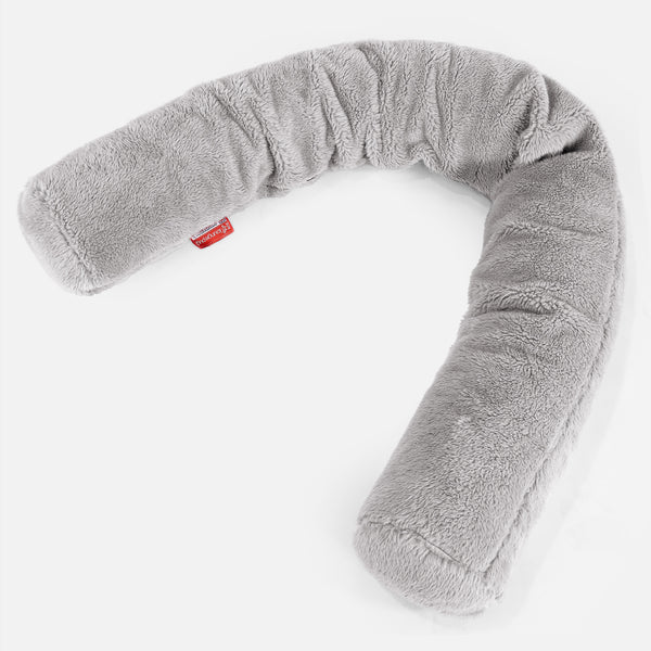 Relaxační polštář 150-L, CloudSac® z paměťové pěny - Umělá medvědí kožešina Středně šedá 01