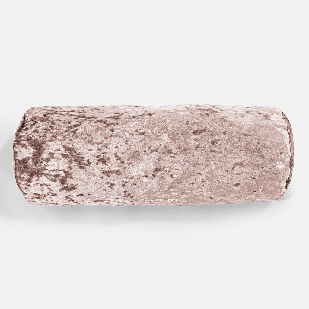 Relaxační Polštář 20 x 55cm - Mačkaný samet Lanýžová 02