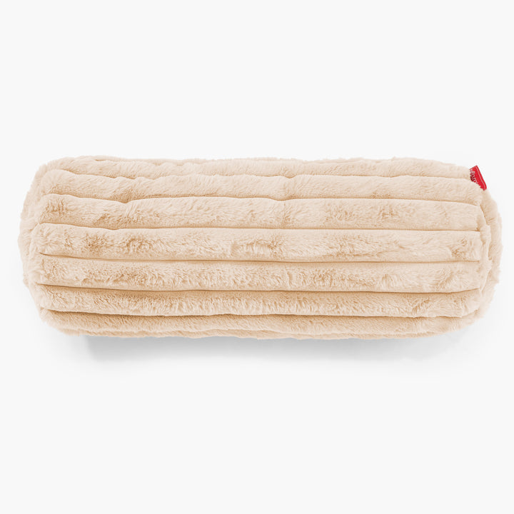 Relaxační Povlak na Polštář 20 x 55cm - Ultra plyšový kord Broskvová 02