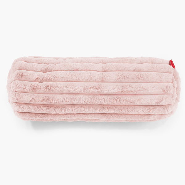 Relaxační Povlak na Polštář 20 x 55cm - Ultra plyšový kord Pudrově růžová 01