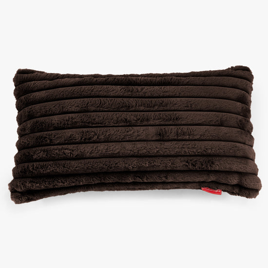 Obří Povlak na Polštář 40 x 80 cm - Ultra plyšový kord Sobolí 01