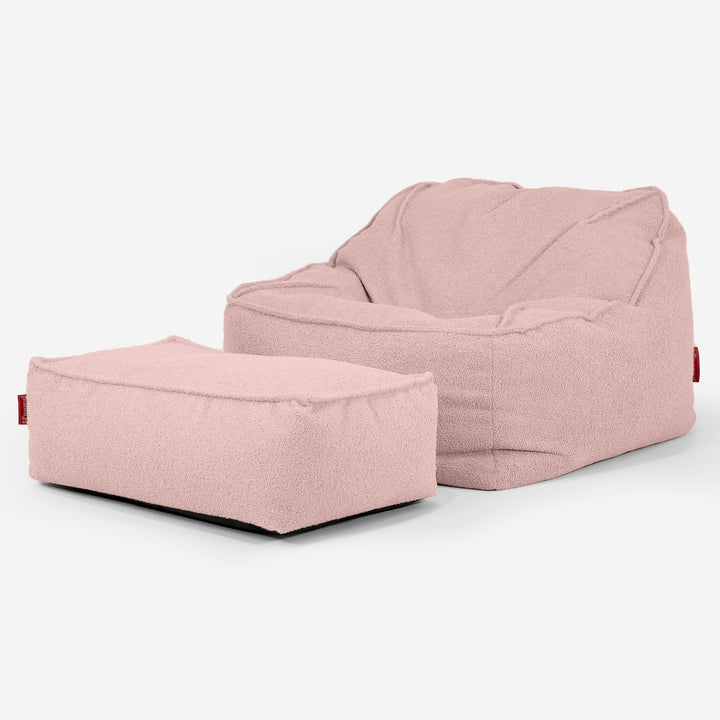 Sedací pytel Sloucher, křeslo - Buklé Růžová_02