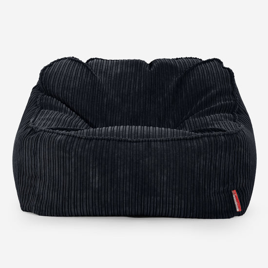 Sedací pytel Sloucher, křeslo - Manšestr Černá 01