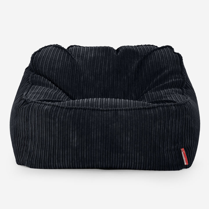Sedací pytel Sloucher, křeslo - Manšestr Černá 01