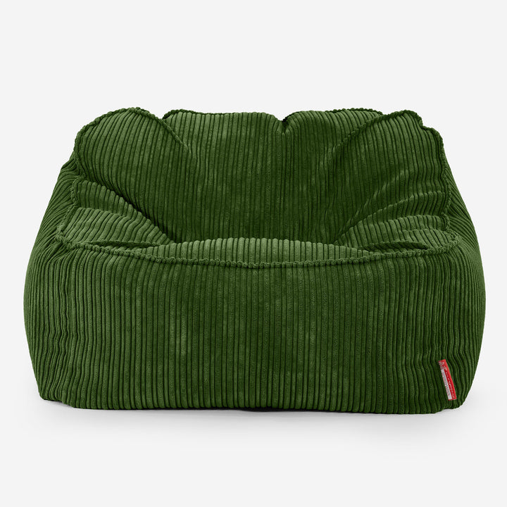 Sedací pytel Sloucher, křeslo - Manšestr Lesní zelená 01
