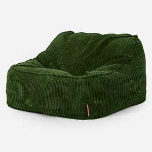 Sedací pytel Sloucher, křeslo - Manšestr Lesní zelená