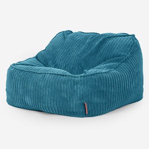 Sedací pytel Sloucher, křeslo - Manšestr Modrozelená