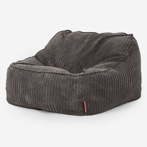 Sedací pytel Sloucher, křeslo - Manšestr Tmavomodrá šeď