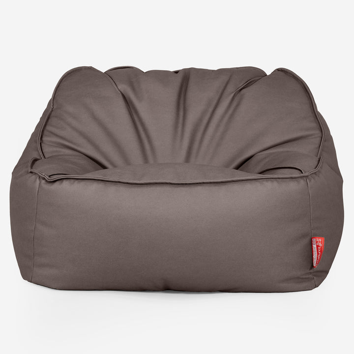 Sedací pytel Sloucher, křeslo - Veganská kůže Čokoládová 01