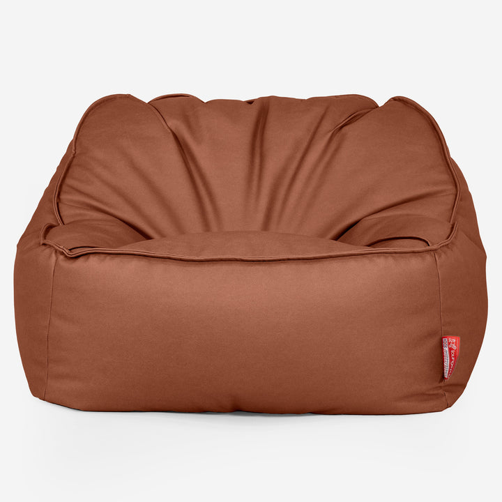 Sedací pytel Sloucher, křeslo - Veganská kůže Kaštanová 01