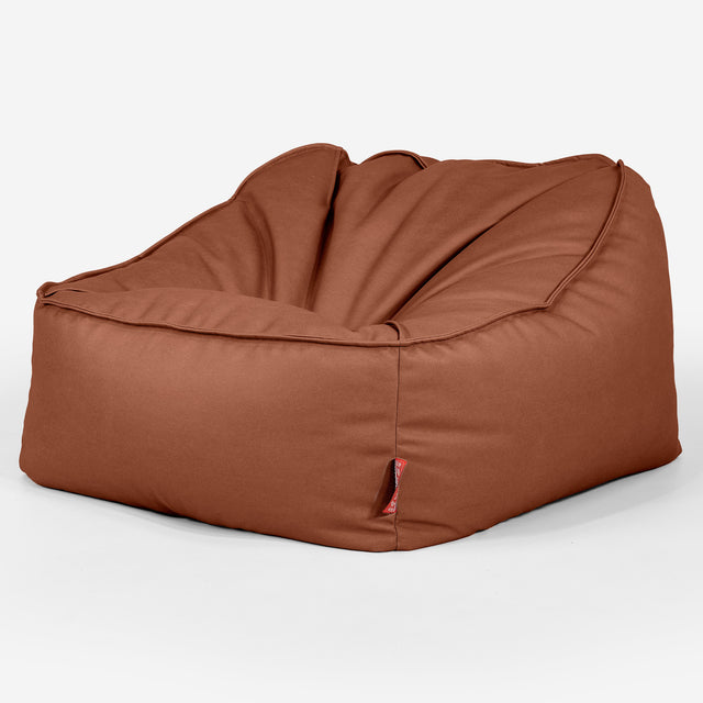 Sedací pytel Sloucher, křeslo - Veganská kůže Kaštanová 03