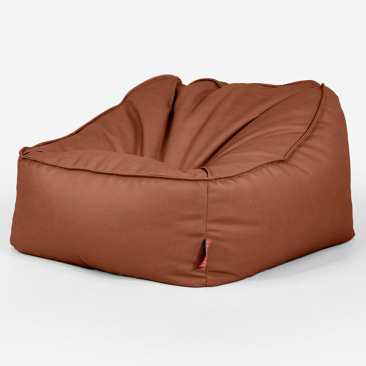 Sedací pytel Sloucher, křeslo - Veganská kůže Kaštanová 03