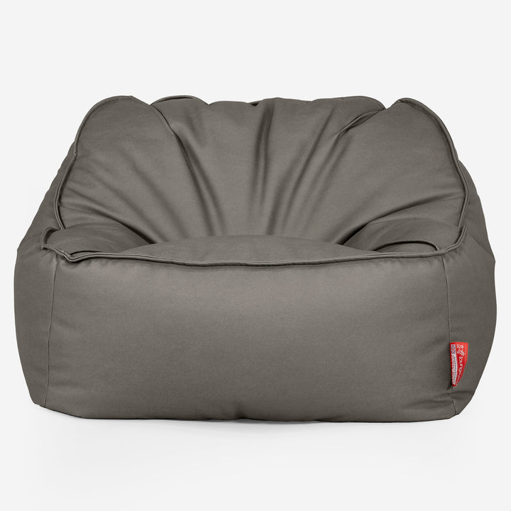 Sedací pytel Sloucher, křeslo - Veganská kůže Šedá 01