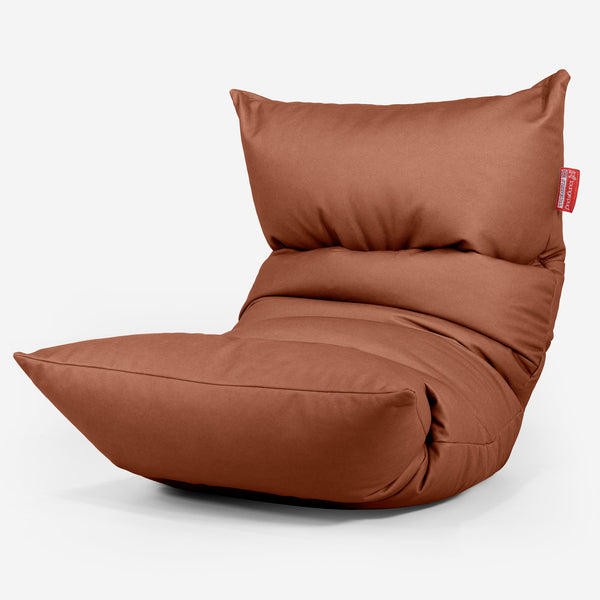 Sedací vak Eva Lounger - Veganská kůže Kaštanová 01