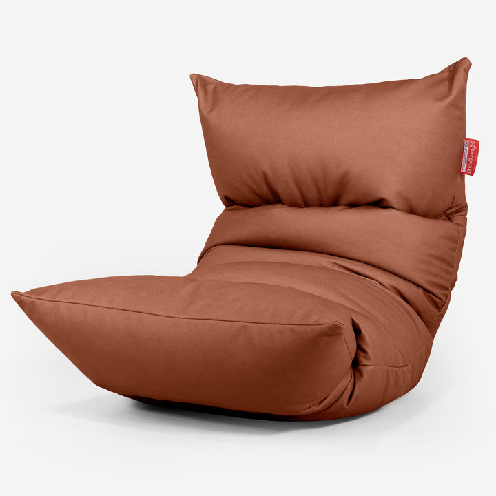 Sedací vak Eva Lounger - Veganská kůže Kaštanová 01
