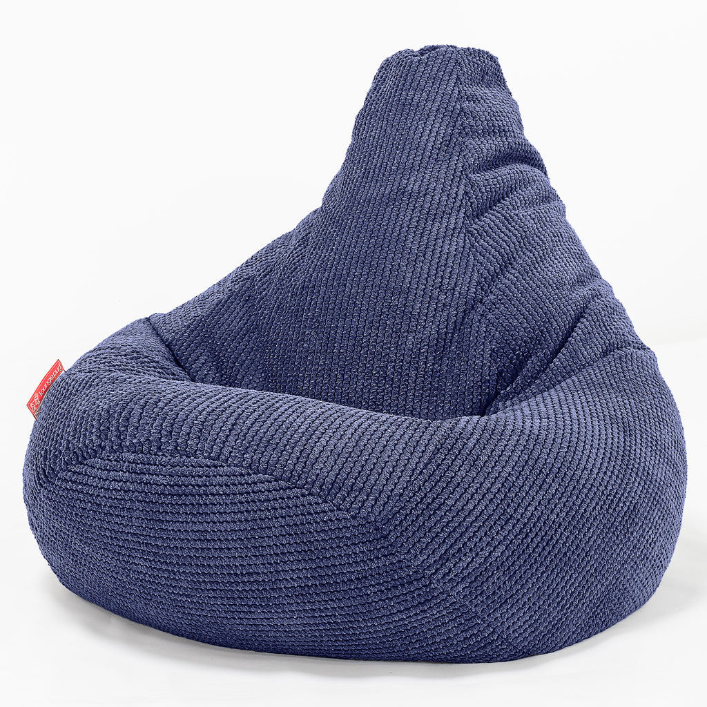 Sedací vak hruška - Pom pom Fialová 02