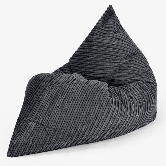 Sedací vak Junior 2 do 14 let - Manšestr Černá 02