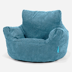Sedací vak křesla pro batolata od 1 do 3 let - Pom pom Modrozelená